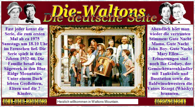 Homepage aus dem Jahre 2002